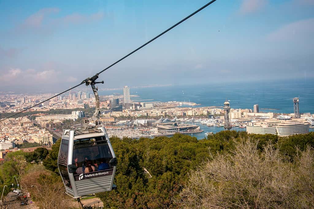 experience on the montjuic cable car